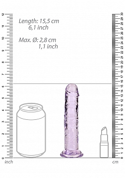 RealRock - Crystal Clear - Realistic Dildo without Balls - 6\