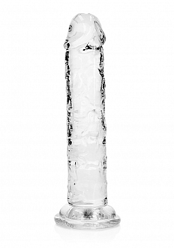 RealRock - Crystal Clear - Realistic Dildo without Balls - 6" - Transparent