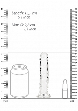 RealRock - Crystal Clear - Realistic Dildo without Balls - 6\