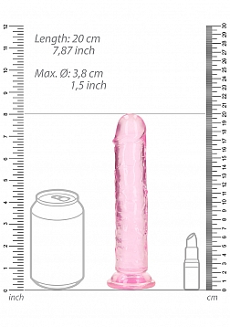 RealRock - Crystal Clear - Realistic Dildo without Balls - 7\