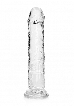 RealRock - Crystal Clear - Realistic Dildo without Balls - 7" - Transparent
