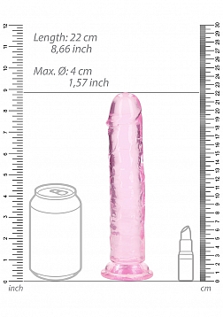 RealRock - Crystal Clear - Realistic Dildo without Balls - 8\