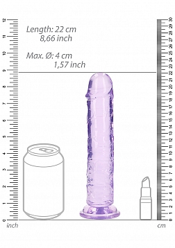 RealRock - Crystal Clear - Realistic Dildo without Balls - 8\