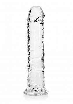 RealRock - Crystal Clear - Realistic Dildo without Balls - 8" - Transparent