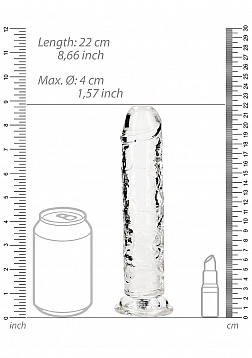RealRock - Crystal Clear - Realistic Dildo without Balls - 8\