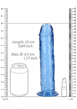 RealRock - Crystal Clear - Realistic Dildo without Balls - 9\