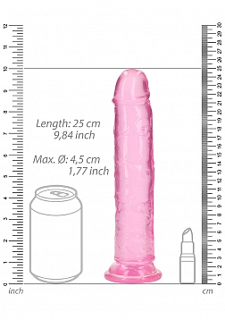 RealRock - Crystal Clear - Realistic Dildo without Balls - 9\