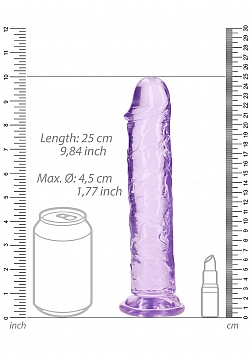 RealRock - Crystal Clear - Realistic Dildo without Balls - 9\