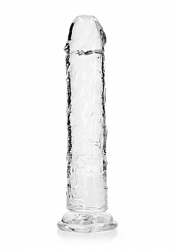 RealRock - Crystal Clear - Realistic Dildo without Balls - 9" - Transparent