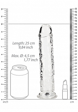 RealRock - Crystal Clear - Realistic Dildo without Balls - 9\