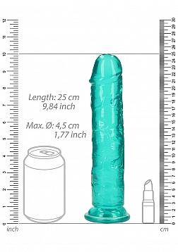 RealRock - Crystal Clear - Realistic Dildo without Balls - 9\