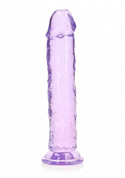 RealRock - Crystal Clear - Realistic Dildo without Balls - 10" - Purple