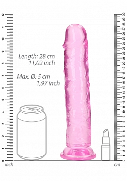 RealRock - Crystal Clear - Realistic Dildo without Balls - 10\