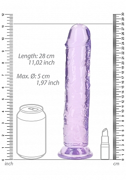 RealRock - Crystal Clear - Realistic Dildo without Balls - 10\
