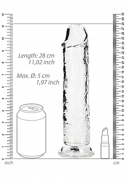 RealRock - Crystal Clear - Realistic Dildo without Balls - 10\