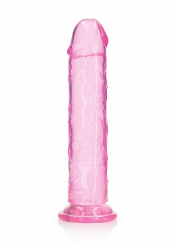RealRock - Crystal Clear - Realistic Dildo without Balls - 11" - Pink