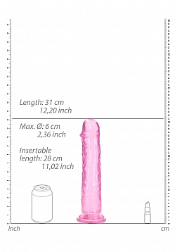 RealRock - Crystal Clear - Realistic Dildo without Balls - 11\