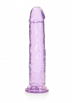 RealRock - Crystal Clear - Realistic Dildo without Balls - 11" - Purple
