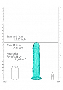 RealRock - Crystal Clear - Realistic Dildo without Balls - 11\