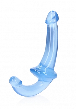 RealRock - Crystal Clear - Strapless Strap-On - 6" - Blue