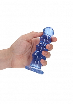 RealRock - Chrystal Clear - Curvy Dildo/Plug - 5.5\