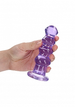 RealRock - Chrystal Clear - Curvy Dildo/Plug - 5.5\