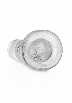 RealRock - Chrystal Clear - Curvy Dildo/Plug - 5.5\