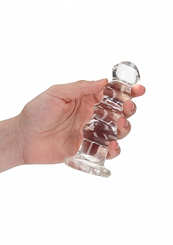 RealRock - Chrystal Clear - Curvy Dildo/Plug - 5.5\