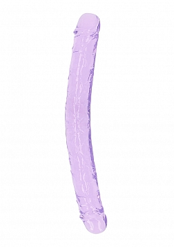 RealRock - Chrystal Clear - Double Dong - 13" - Purple
