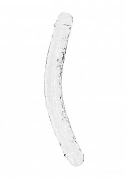RealRock - Chrystal Clear - Double Dong - 13" - Tranparent