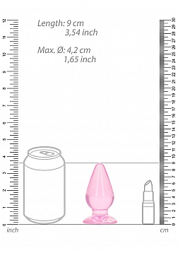 RealRock - Crystal Clear - Anal Plug - 3.5\