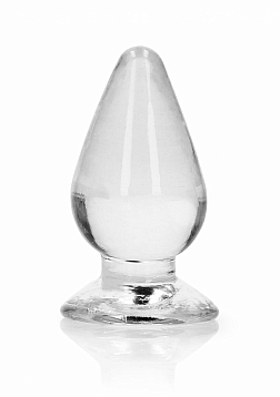 RealRock - Crystal Clear - Anal Plug - 3.5" - Transparent