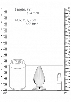 RealRock - Crystal Clear - Anal Plug - 3.5\