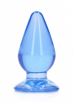 RealRock - Crystal Clear - Anal Plug - 4.5" - Blue