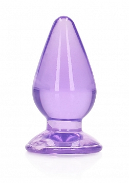 RealRock - Crystal Clear - Anal Plug - 4.5" - Purple
