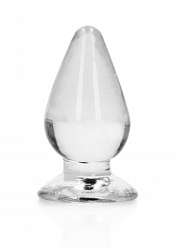 RealRock - Crystal Clear - Anal Plug - 4.5" - Transparent