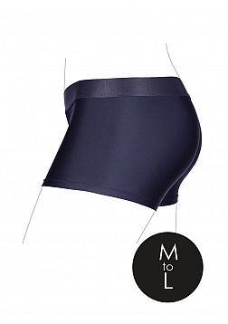 Ouch! - Vibrating Strap-on Boxer - Black - M/L