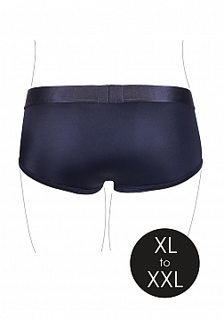 Ouch! - Vibrating Strap-on Brief - Black - XL/XXL