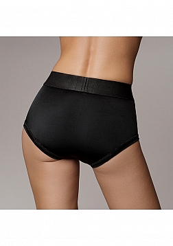 Ouch! - Vibrating Strap-on Brief - Black - XS/S