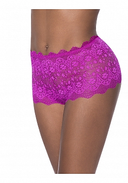 Split Crotch Lace Boy Short