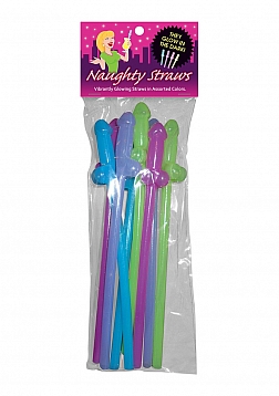 Glow-in-the-Dark Naughty Straws