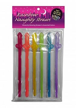 Rainbow Naughty Straws