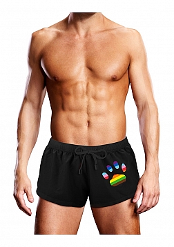 Swim Trunk - Black Oversized Paw