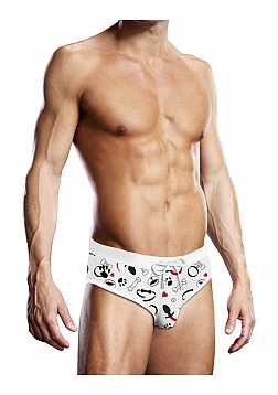 Swim Brief Puppie Print