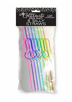 Glitterati Silly Penis Straws, 8