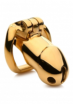 Midas Locking Chastity Cage - 18K Gold-Plated - Gold