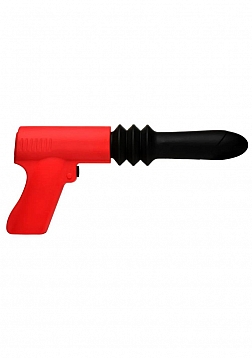 Thrusting Pistola Vibrator - Red