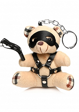 BDSM Teddy Bear Keychain - Tan