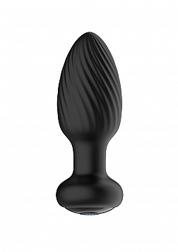 Tornado - Remote Control Rotating Butt Plug - Black