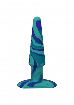 Groovy - Silicone Anal Plug - 5" / 12 cm - Ocean